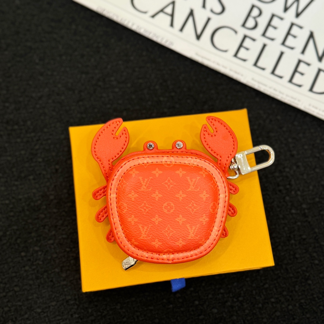 LV Orange Crab Bag Charm M01929